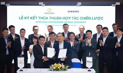 Tập đoàn Hưng Thịnh ký kết hợp tác chiến lược với Samsung Vina
